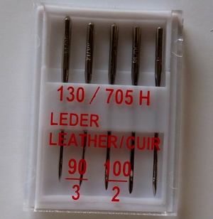 Sewingmachine needles Leather, 5 pcs box